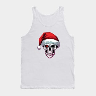 Christmas Celebration with a Skull Twist Tank Top